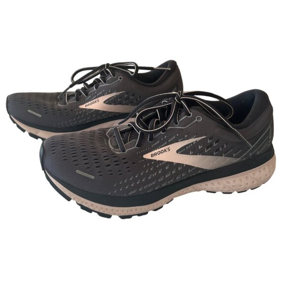 Brooks Ghost 13 Running Shoes Women's 9 Mesh Lightweight Gray Pink Sneakers - Picture 4 of 9
